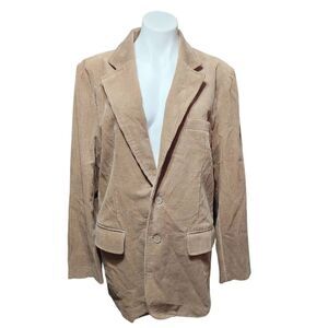 Machine khaki corduroy sit jacket men's blazer size Large New
